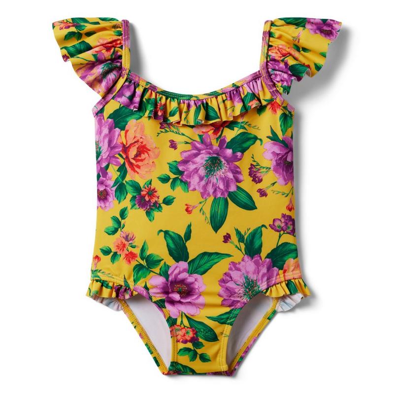 Floral Ruffle Recycled Swimsuit - Janie And Jack